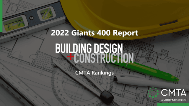 CMTA Ranked in Multiple Categories for Building Design + Construction's Giants 400 Report